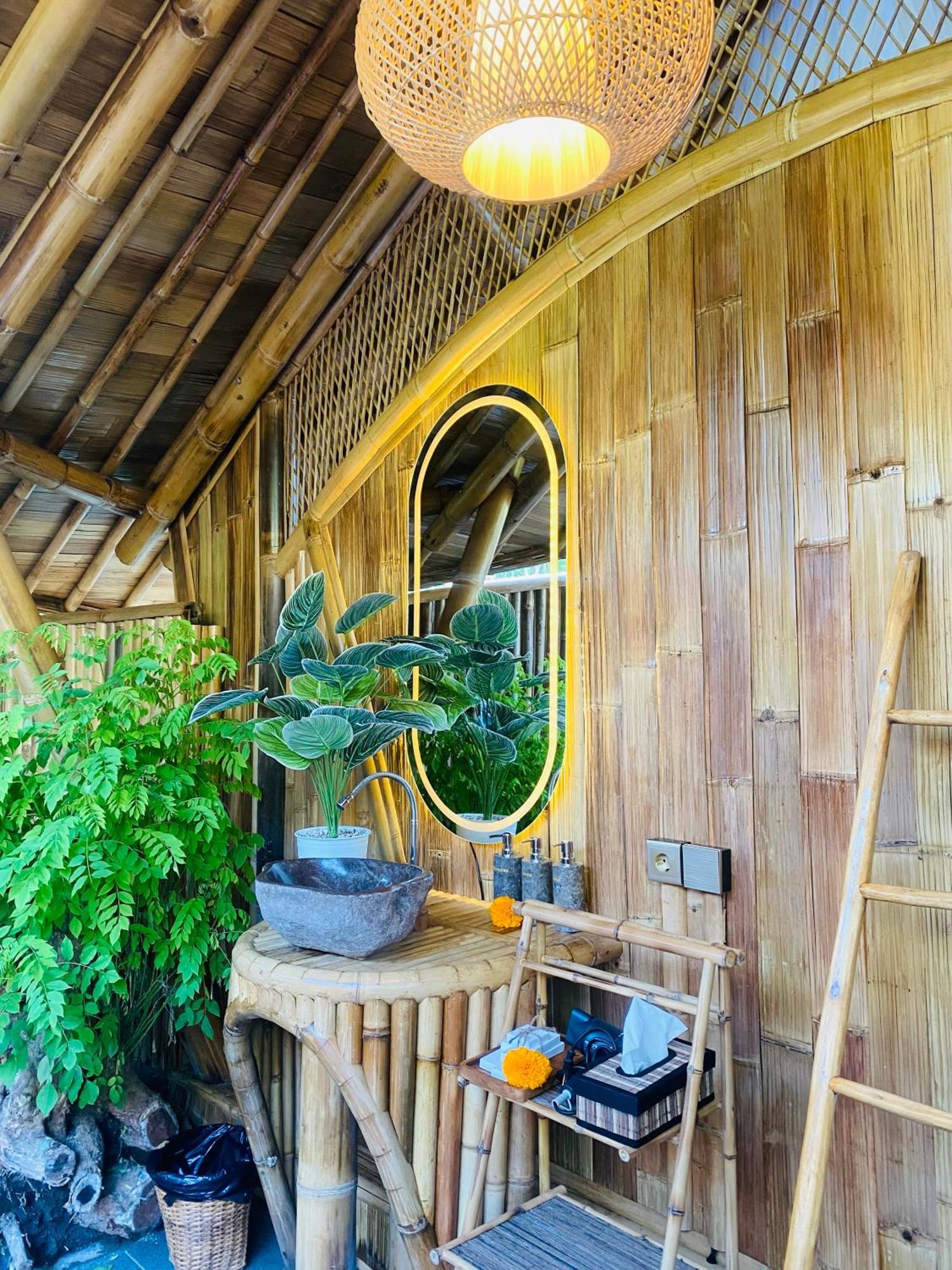 Bamboo House - Ecobreeze Villa Sidemen  Exteriör bild